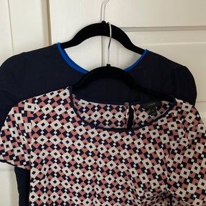 Pair of Jcrew silk Tees